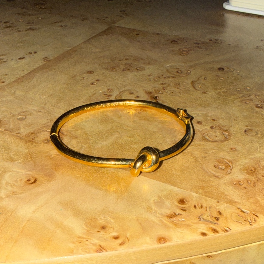 Kate Spade gold knotted bracelet